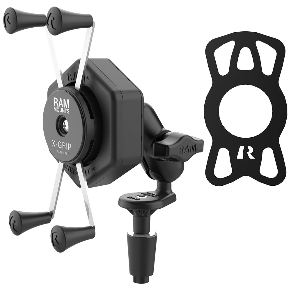 RAM Mount RAM X-Grip Large Phone Mount w/Vibe-Safe  Fork Stem Base - Short [RAM-B-176-A-UN10-462]