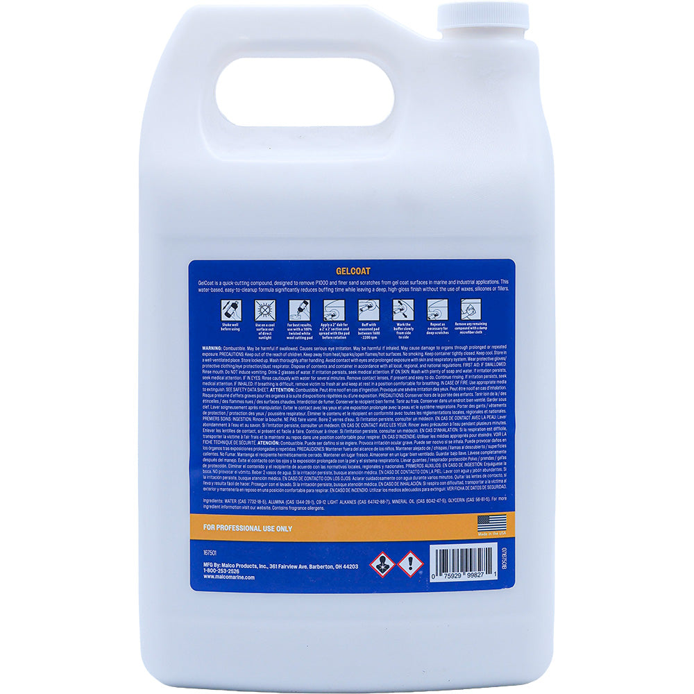 Malco Gel Coat Compound - 1 Gallon [167501]