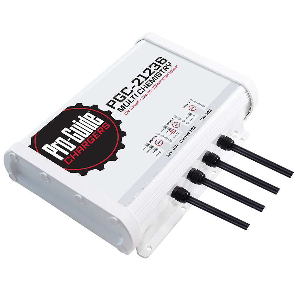 Pro-Guide 3 Bank On-Board Battery Charger - (1) 12V / (1) 12/16V / (1) 36V - 30-Amp [PGC-21236]