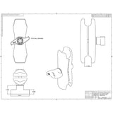 RAM Mount Double Socket Arm w/Jam Nut f/2.25" Bases [RAM-D-201U-MI1]