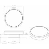 Lumitec Halo - Flush Mount Down Light - White Finish - 3-Color Red/Blue Non-Dimming w/White Dimming [112828]