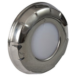 Lumitec Aurora - LED Dome Light - Polished SS Finish - 2-Color White/Blue Dimming [101138]