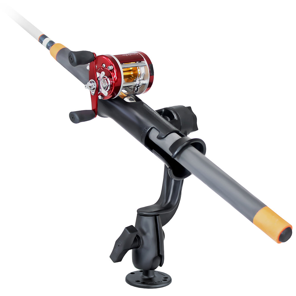 RAM Mount Ram Tube Jr. Rod Holder w/ RAM-ROD Revolution Ratchet/Socket System [RAP-390-RBU]