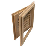 Whitecap Teak Louvered Door & Frame - Right Hand - 12" x 12" [60720]