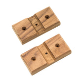 Whitecap Teak Rod Storage Rack Mounting Brackets - Pair [60609]