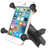 RAM Mount Universal X-Grip Cell Phone Cradle w/Double Socket Arm [RAP-HOL-UN7B-201U]