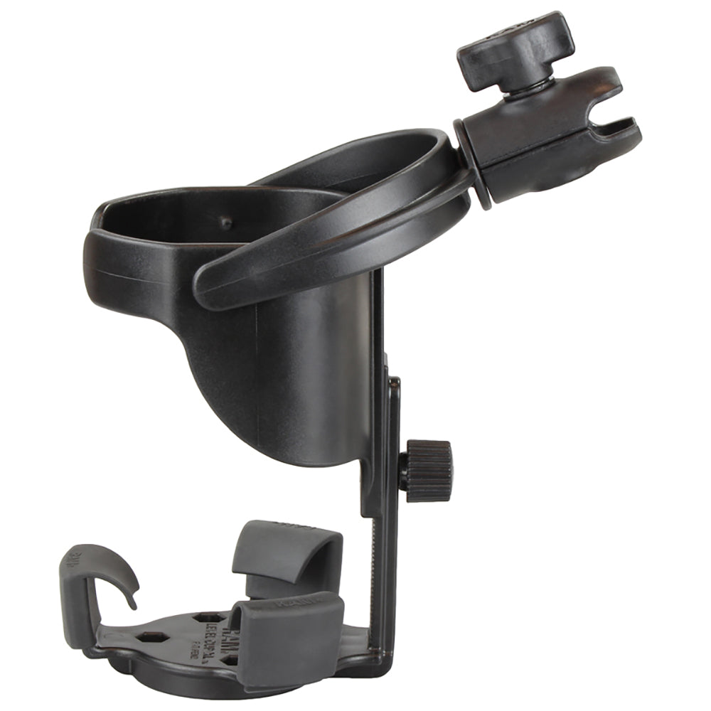 RAM Mount Level Cup XL Low Profile Mount w/Large Strap Clamp Base [RAP-B-417-200-1-231Z-2NUBU]