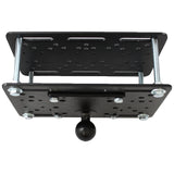 RAM Mount Forklift Overhead Guard Plate w/ C Size 1.5" Ball [RAM-335-246]