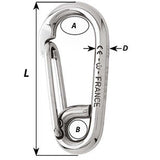 Wichard Symmetric Carbine Hook - Length 60mm - 1/4" [2313W]