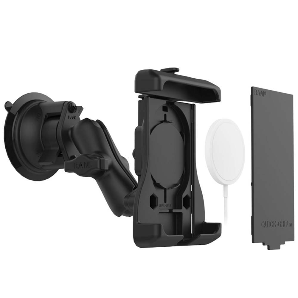 RAM Mount RAM Quick-Grip Suction Cup Mount f/Apple MagSafe Compatible Phones [RAM-B-166-UN15WU]