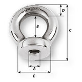 Wichard 10mm Eye Nut - Thread M10 x 150mm [6355W]