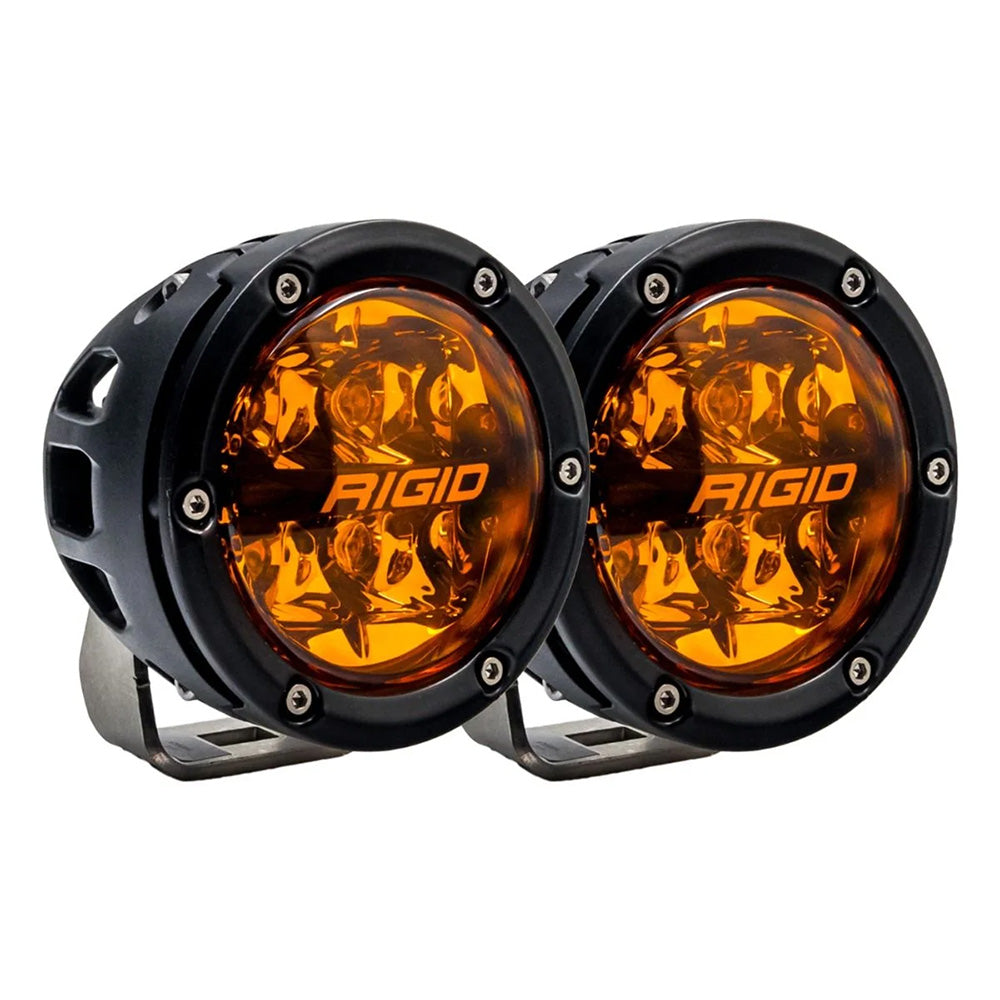 RIGID Industries 360 Series 4" Spot w/Amber Pro Lens - Pair [36123]