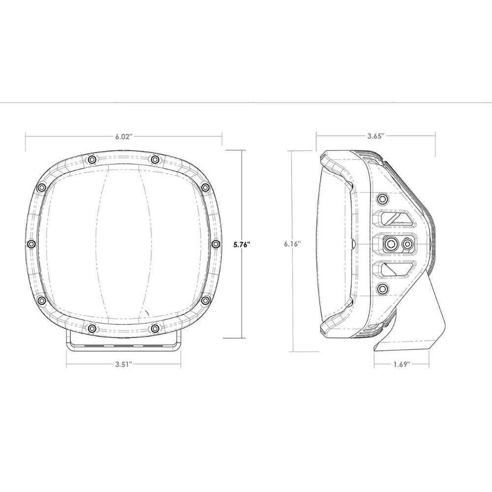 RIGID Industries Adapt XP w/Amber Pro Lens - Pair [300515]