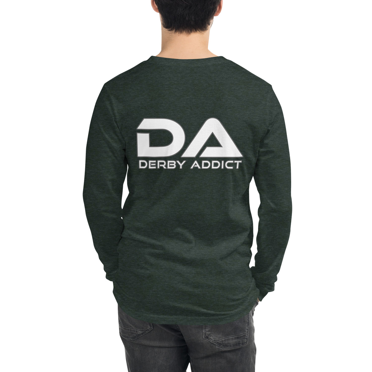 Derby Addict - Center Chest Logo, Long Sleeve Tee