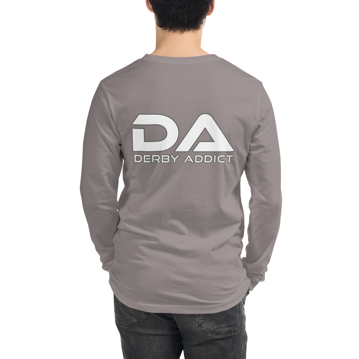 Derby Addict - Center Chest Logo, Long Sleeve Tee