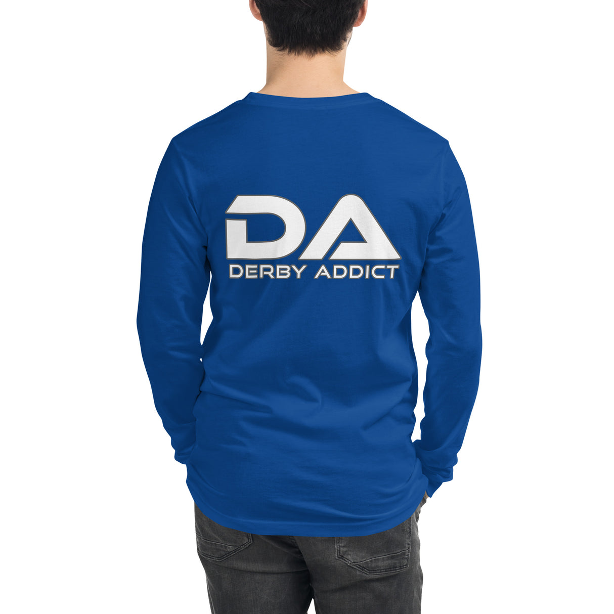 Derby Addict - Center Chest Logo, Long Sleeve Tee