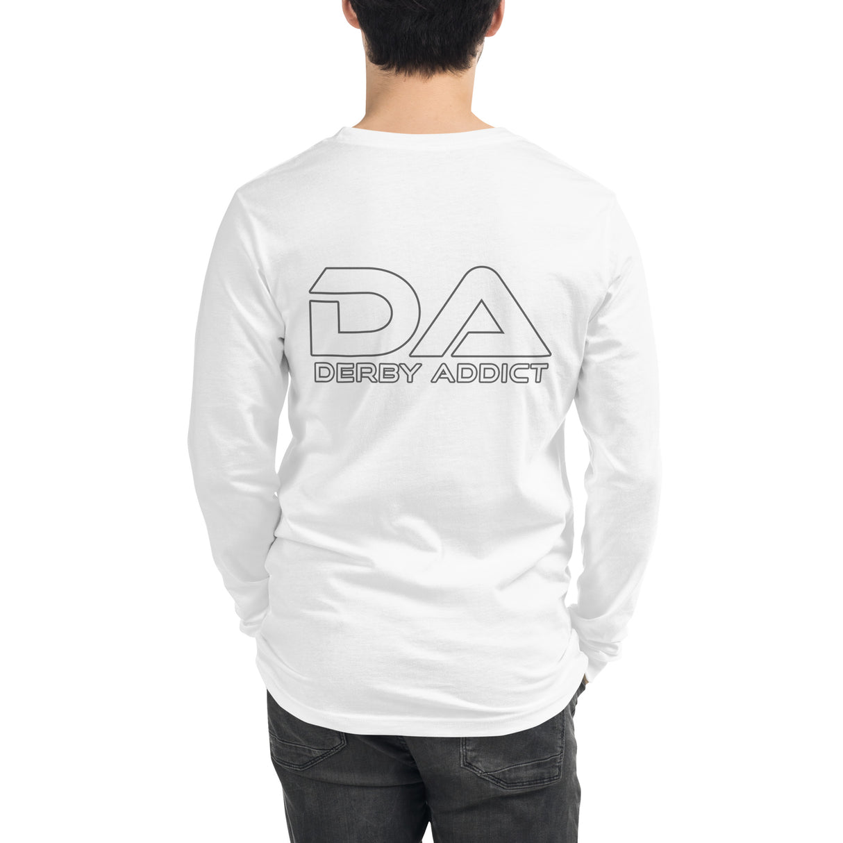 Derby Addict - Center Chest Logo, Long Sleeve Tee